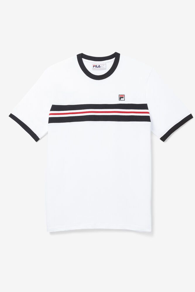 Fila Silver T-Shirt White - Mens - 09581BAHV